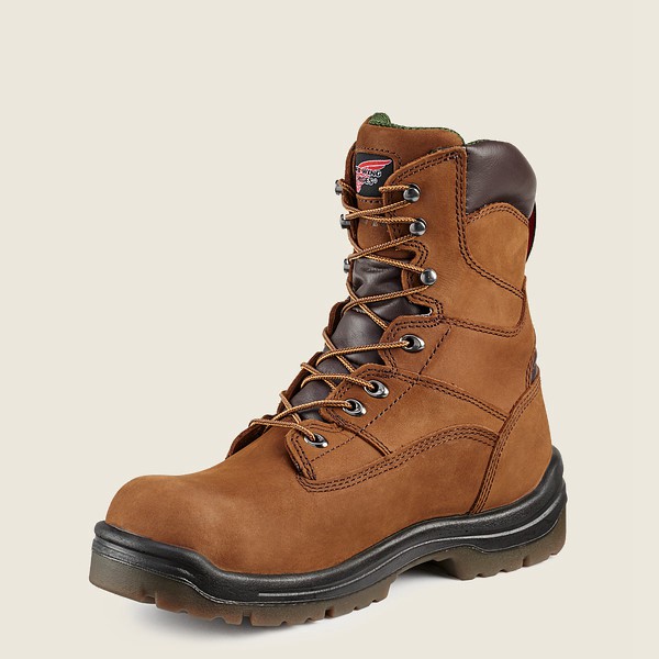 Red Wing Safety Boots Brown - Mens King Toe® - 8-inch Insulated Waterproof Toe - 5403-REPBL